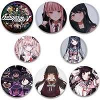 Danganronpa Anime Brooches Tojo Kirumi Kaede Akamatsu Saihara Shuichic Monokuma Cartoon Badge Cosplay Pins Fans Gifts Souvenir