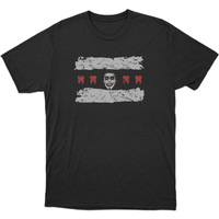 Danhausen Flag T-shirt Men's and Women's Summer Cotton Y2K Clothing Gothic Fashion Round Neck Short Sleeved Top Streetwear