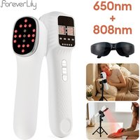 650nm+808nm Infrared Handheld Face Body Red Light Beauty Device Skin Rejuvenation Muscle Joint Body Fatigue Relief Health Care