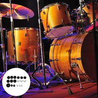 18Pcs Cymbal Felt Pad Set Felt Pads Disc Nuts Washers Drum Kit Accessories Sound Quality Improvement Non Slip Drum Gadgets Black