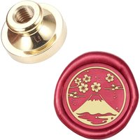 1pc Snow Mount Wax Seal Stamp Head Sakura Removable Sealing Brass Stamp Head for Christmas Creative Gift Envelopes Invitations