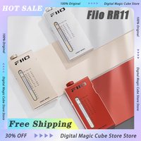 Fiio RR11 Portable Mini Stereo Radio BASS+3D Sound 13mm Ultra-Thin Aluminum Alloy Body FM/Earphone Dual-mode Retro Radio Custom