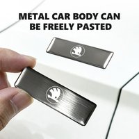 Car Styling Logo Sticker Metal Badge Emblem Decorative Decal For Skoda Octavia A5 A7 RS Fabia Superb Rapid Karoq