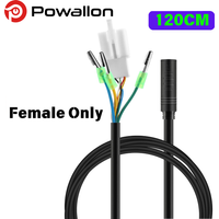 AliExpress NONE 9 PIN EBIKE Wheel Hub Motor Cable, E-BIKE Extension Wire with Waterproof Port, 60cm/120cm, Golden and SM Plug Optional