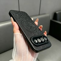 Luxury Embossed PU Leather For Magsafe Case For Google Pixel 11 10 9 Pro XL 8 9 10 11 Pro 8A 9A 10A Solid Color Magnetic Cover