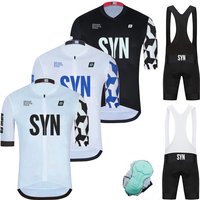 AliExpress 2025 SYN Summer Short Sleeve Jersey Breathable Road Bike Uniform MTB Shirt Bicycle Men Cycling Clothing Set Ropa Ciclismo