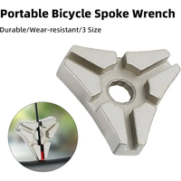 AliExpress NONE 3 Size Triangular 6 Port Spoke Carbon Steel Silver Bicycle Repair Tool Wheel Repair Adjuster Bicycle Wire Wrench Rim Bike Tool
