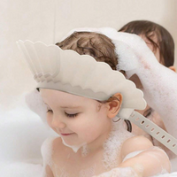 Baby Shower Soft Cap Adjustable Hair Wash Hat for Kids Ear Protection Safe Children Shampoo Bathing Shower Protect Head Cover