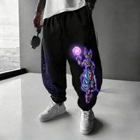 Dragon Ball Anime Sweetpants 2025 Autumn/Winter New Edition Beerus Color Printed Harajuku Loose Casual Large Size Sports Pants