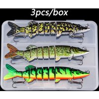 3pcs/box Swimbaits 17.5g/12.5cm Pike Multi Jointed Fishing Lures Swimbait Wobbler Sinking Hard Baits Fishing Lure Tackle Box