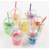 5pcs Charms Fruit Juice Orange Kiwi Grape Lemon Dragon Fruit Banana Pendant Craft Making Findings Jewelry DIY Earrings Necklace