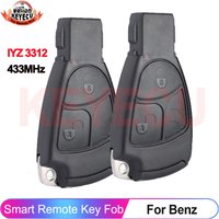 KEYECU FCC ID: IYZ 3312 Smart Car Remote Key NEC Chip 433MHz For Mercedes Benz W169 W202 W203 W208 W210 W245 2/3 Buttons Fob