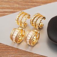 Nidin New Arrival Butterfly/Star Shape Fine No Piercings Clip Earrings For Women Single Multilayer Shine Zircon Ear Cuff Jewelry
