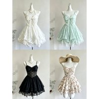 Korean Elegant Bohemian Floral Sleeveless Dress Women 2026 Summer Seaside Beach Vacation Flowy Casual Holiday Outfit