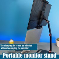 Portable Monitor VESA Stand Up 18.5-inch Universal Adjustable 360° Swivel Screen Expansion Bracket Tablet Holder