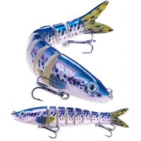 Swimbait Lure Fishing Lures,Lifelike Swimming Action, Durable, for Freshwater & Saltwater Fishing,Multi Jointed Fishing Lure