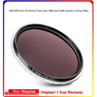 NiSi ND16 for 49-95mm True Color VND and Swift System | 4-Stop Filter for Swift Circular Filter System