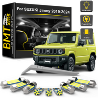 BMTxms 6PCS For Suzuki Jimny 2019 2020 2021 2022 2023 2024 Car LED Interior Light Bulb Kit LED Map Trunk Lamp Canbus Accessories