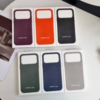 Official1:1 Magnetic Leather Case for MagSafe Wireless Charger Case for IPhone 17 16 15 14 13 Pro Max Anti-Drop Animation Cover