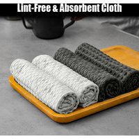 OANKR Barista Microfiber Cloths, 1/4 Pack 12"x12" Professional Cleaning Towels for Espresso Machines, Coffee Bar Accessories
