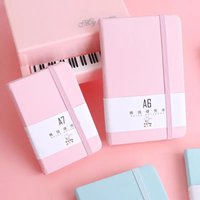 96Page/This pink colorA6 A7Portable Notebook,Simple Mini Notebook Office Memo,Student Office Diary Planner Pocket Notebook