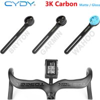 CYDY Carbon 3K Garmin Mount Edge 130 200 Road Bicycle Computer Holder Wahoo Bryton Rider 420 Cycling Bike light lamp Clip Camera