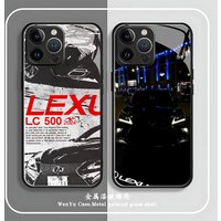 Super L-caixa-L-LEXUSES Phone Case For iPhone 16 15 14 13 12 11 X XR XS 8 Plus Mini Pro Max Glass Magnetic Case