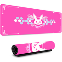 Gaming Mousepad Overwatch Dva Anime Girl Custom Non Slip Laptop Mouse Pad XXL Office Keyboard Mat 100x50 Kawaii Large Mouse Mat