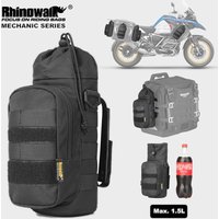 Rhinowalk Motorcycle Bottle Holder Motor Insulated Kettle Bag Quick Release Water Cup Holder With MOLLE System On Motorbike Bag