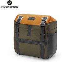 ROCKBROS Bicycle Front Bag 24L Large Capacity Bike Handlebar Bag Waterproof Portable Shoulder Bag Fits MTB Road Folding Bike