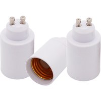 5 Pcs/Lot GU10 To E27 Lamp Holder Converter Flame Retardant PC Light Socket GU10-E27 Lamp Base For LED Light Bulb Heat-resistant
