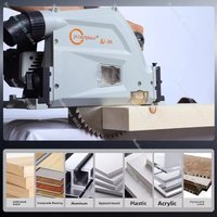 JZY SJ-55 Brushless Plunge Cut Track Saw, 55mm Cutting Depth 6-1/2 Inch, Dust-Free Circular Saw for Gypsum Board Woodworking