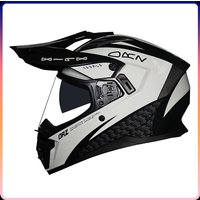 Dual Lens Full Face Motorrad Helm DOT Motocross Off Road Helm Dirt Bike Racing Capacete Dirtbike Downhill AM DH Cross Helm