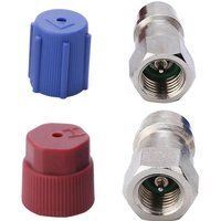 R12 To R134a Retrofits Kit R12 To R134 A High/Low AC Fitting Port Retrofits Conversion Adapter Fit For Standard Auto Air
