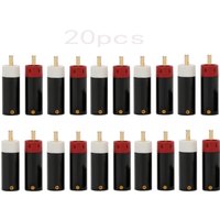 High Quality Hifi DIY Star Line Silver Plated / Gold Plated Tellurium Copper RCA Plug connector 20pcs