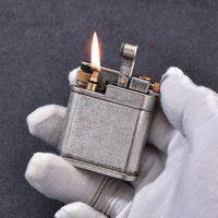 Personalized High-end Pure Copper Men's Lighter, Durable Sealing Movement, Grinding Wheel Ignition, Oil Machine, Holiday Gift