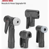 JSHOUBIKE Bicycle Pump Adapter Connector Fits Manual And Electric Air Pump Multiple Air Hose Sizes Universal Inflator Nozzle