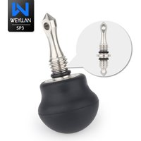 Top Quality Tripod Monopod Stainless Steel Spike Rubber Foot Standard 3/8" Screw Upgrade Double Headed Spikes Anti Rust and Skid