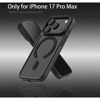 Magnetic Case for iPhone 17 Pro Max Anti-Yellowing Matte Black MagSafe Compatible Shockproof Hybrid Cover For iPhone 17Pro Air