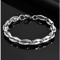 Vnox Waterproof Stainless Steel Link Chain Bracelets, Mens Handmade 2025 New Fashion Bracelet Wristband