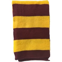 Hot-selling Hogwarts Magic Four Color Striped Scarf with Gryffindors and Ravenclaws Badges Perfect for Parties and Student Gifts