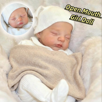 13Inch Irys Open Mouth Solid bebe reborn de silicona Girl Doll With Washable Body Soft Touch Lifelike Realistic Reborn Girl Doll
