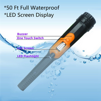 J1UL1N Waterproof Pinpointer Metal Detector With LCD Display,High Sensitive Underwater Pin Pointer,3 Modes Portable Pinpointe