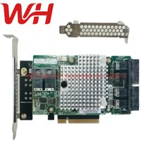 MR3224 OCP LSI SAS3224 9305-24i 12G SAS PCIe x8 HBA IT Mode Card with OCP to PCIE Adapter Full and Low Profile Two Brackets