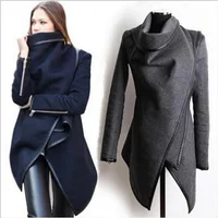 Damen Trenchcoat Langer Kaschmirmantel Wollmantel Warmer Woll-Überzieher mit Langen Ärmeln für Frauen Frühling Herbst 2026