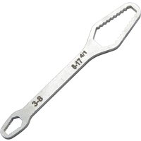 5mm Silver Multi Functional Double Headed Box Wrench 3-17 Hexagonal Solid Wrench for Tighten Multi Diameter Screws and Nuts Tool