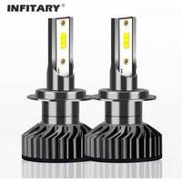 Infitary H4 H7 Fog Led Lights 20000LM CSP 1860 Chip H1 H11 HB3 HB4 9005 9006 6500K Auto Car Mini CANBUS Headlights Bulbs Kits