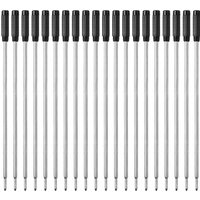 20pcsset L:4.5 In Ballpoint Pen Refills for Cross Pens Medium Point blue Black Ink school office supplies stationery