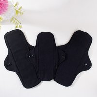 3pcs Full Cotton Hot Pressing Mama Cloth Night Long Sanitary Pads Washable Sanitary Napkins Reusable Panty Liners for Female