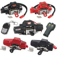 1/10 1/8 RC Crawler Scale Metal Winch and Wireless Remote Kit for TRX4 TRX6 Axial SCX10 III RGT 86190 Redcat GEN8 Yikong